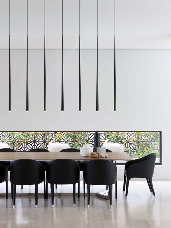 Canalis Chandelier – Modern Slender Cone Pendant Light, Customizable | Alsolight
