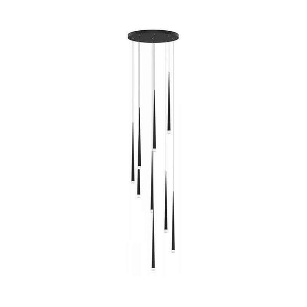 Canalis Chandelier – Modern Slender Cone Pendant Light, Customizable | Alsolight