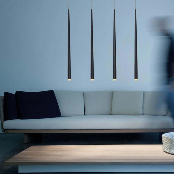 Canalis Chandelier – Modern Slender Cone Pendant Light, Customizable | Alsolight
