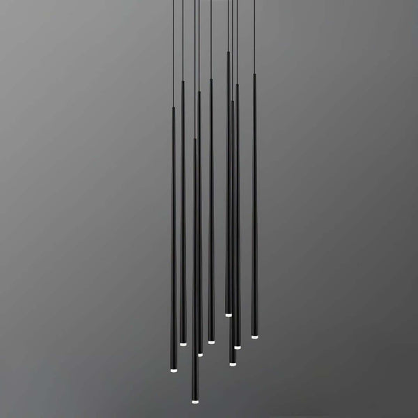 Canalis Chandelier – Modern Slender Cone Pendant Light, Customizable | Alsolight
