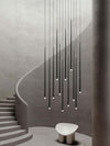 Canalis Chandelier – Modern Slender Cone Pendant Light, Customizable | Alsolight