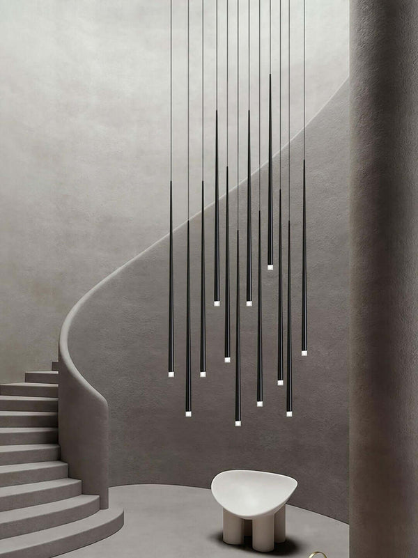 Canalis Chandelier – Modern Slender Cone Pendant Light, Customizable | Alsolight