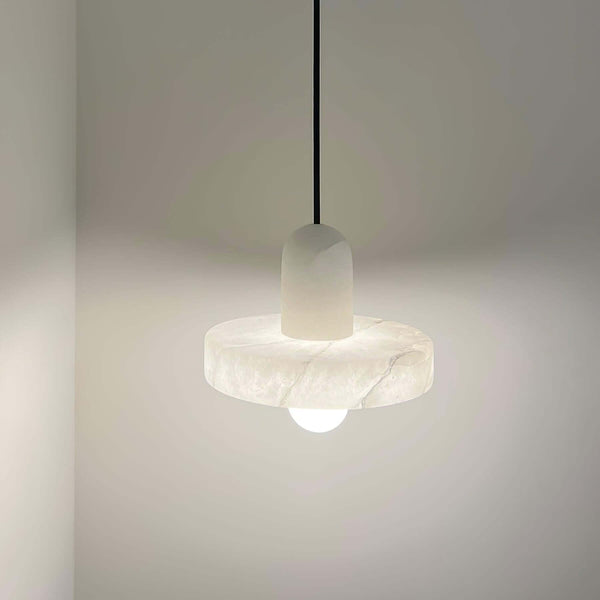 Carrara Pendant Lamp – Contemporary Alabaster Hanging Light | Alsolight