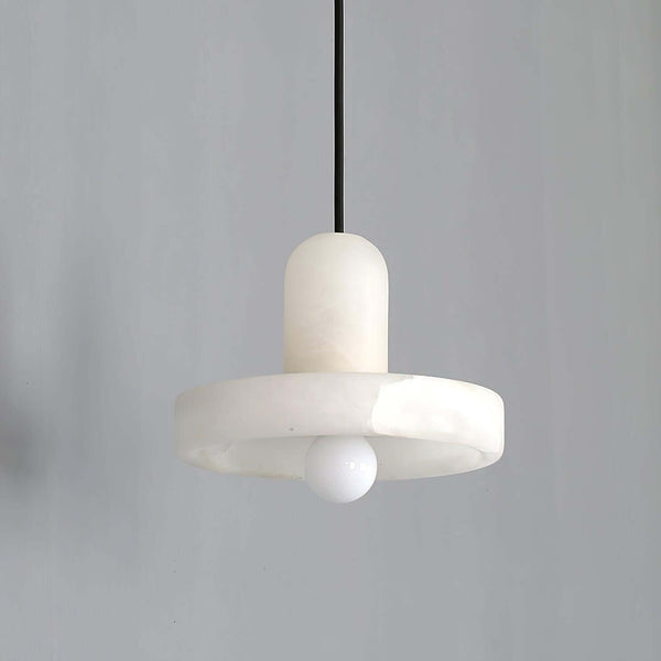 Carrara Pendant Lamp – Contemporary Alabaster Hanging Light | Alsolight