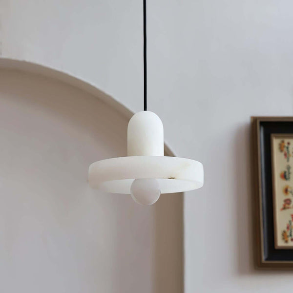 Carrara Pendant Lamp – Contemporary Alabaster Hanging Light | Alsolight