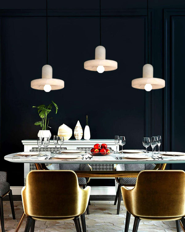 Carrara Pendant Lamp – Contemporary Alabaster Hanging Light | Alsolight