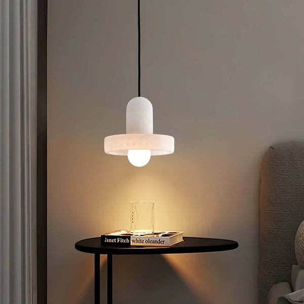 Carrara Pendant Lamp – Contemporary Alabaster Hanging Light | Alsolight