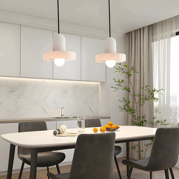 Carrara Pendant Lamp – Contemporary Alabaster Hanging Light | Alsolight