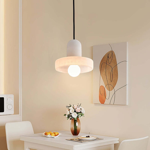 Carrara Pendant Lamp – Contemporary Alabaster Hanging Light | Alsolight