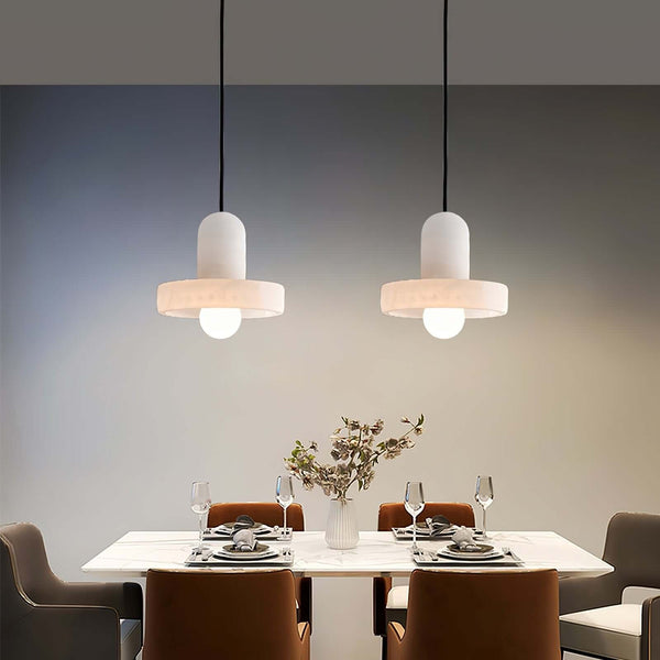 Carrara Pendant Lamp – Contemporary Alabaster Hanging Light | Alsolight