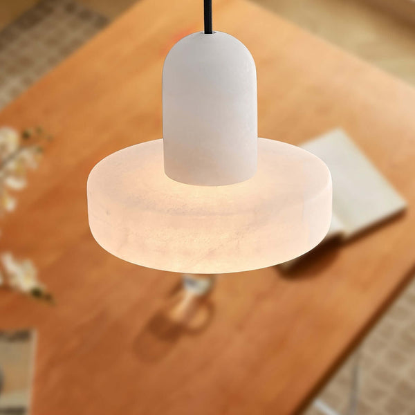 Carrara Pendant Lamp – Contemporary Alabaster Hanging Light | Alsolight