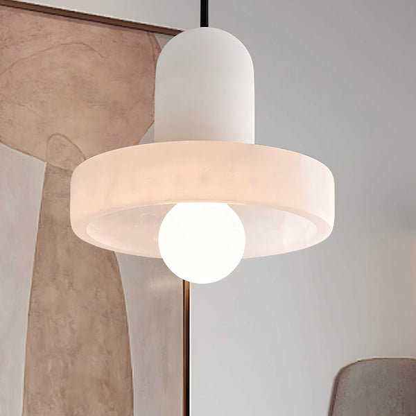 Carrara Pendant Lamp – Contemporary Alabaster Hanging Light | Alsolight