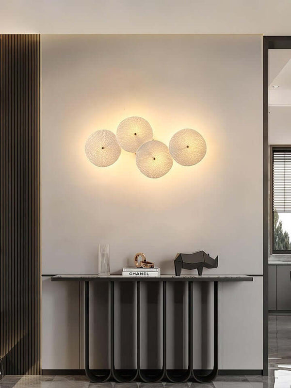 Ceramic Lotus Leaf Shape Wall Lamp – Elegant Caffa Wall Light | Alsolight