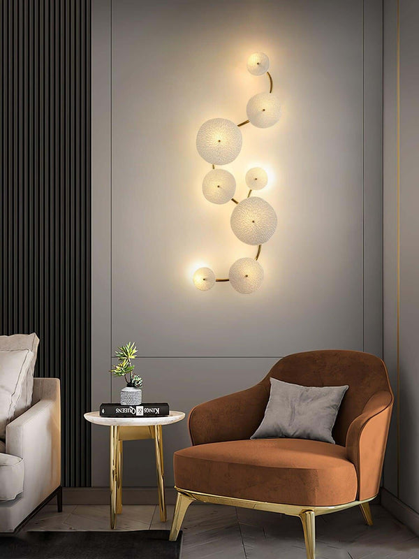 Ceramic Lotus Leaf Shape Wall Lamp – Elegant Caffa Wall Light | Alsolight