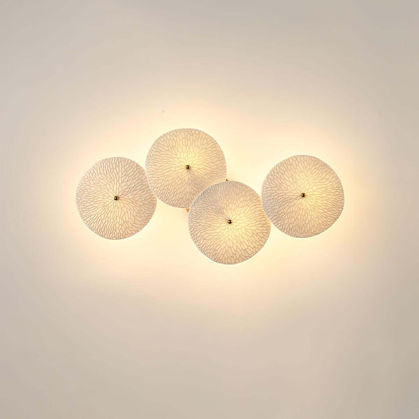 Ceramic Lotus Leaf Shape Wall Lamp – Elegant Caffa Wall Light | Alsolight