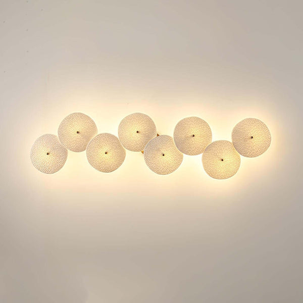 Ceramic Lotus Leaf Shape Wall Lamp – Elegant Caffa Wall Light | Alsolight
