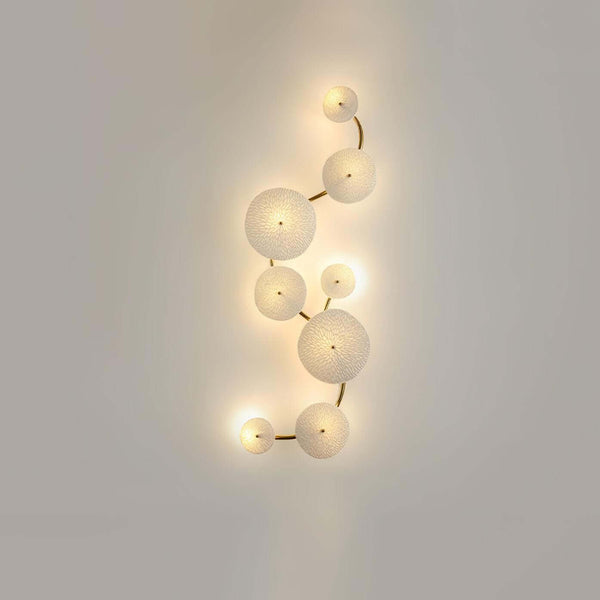 Ceramic Lotus Leaf Shape Wall Lamp – Elegant Caffa Wall Light | Alsolight