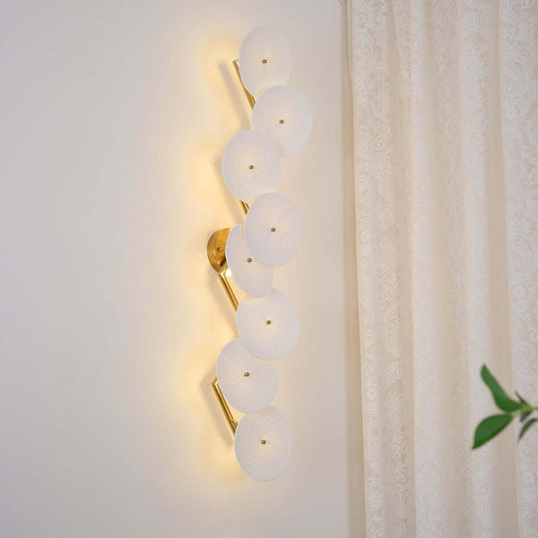 Ceramic Lotus Leaf Shape Wall Lamp – Elegant Caffa Wall Light | Alsolight