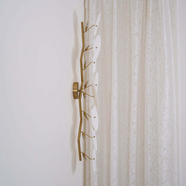 Ceramic Lotus Leaf Shape Wall Lamp – Elegant Caffa Wall Light | Alsolight