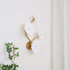 Ceramic Lotus Leaf Shape Wall Lamp – Elegant Caffa Wall Light | Alsolight