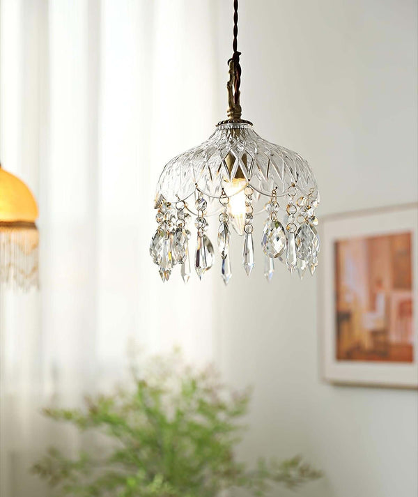 Crystal Glass Mid Century Ombra Pendant Light – Retro Chic | Alsolight