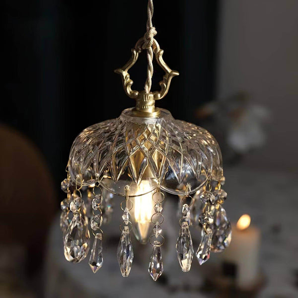Crystal Glass Mid Century Ombra Pendant Light – Retro Chic | Alsolight