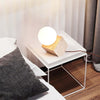 Cube Stone Table Lamp – Natural Yellow Travertine Living Room Decor | Alsolight