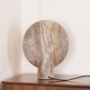 Eclipse Table Lamp – Travertine Stone Texture & Modern Design | Alsolight