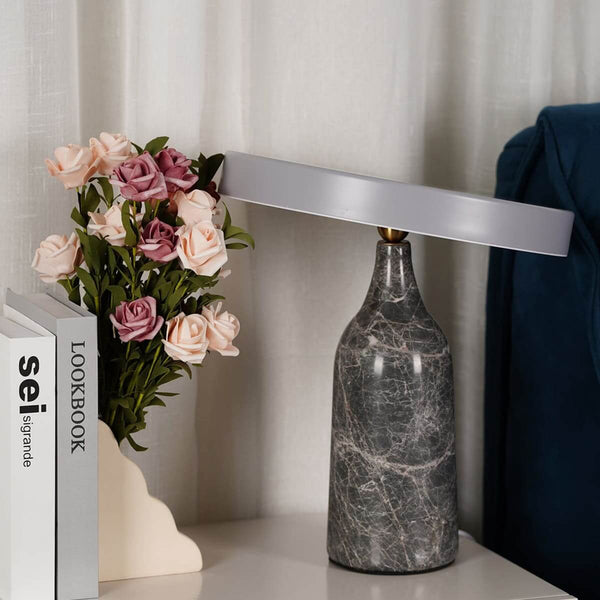 Eddy Table Lamp – Small Marble Bedroom Lamp, Smooth Touch & Adjustable | Alsolight
