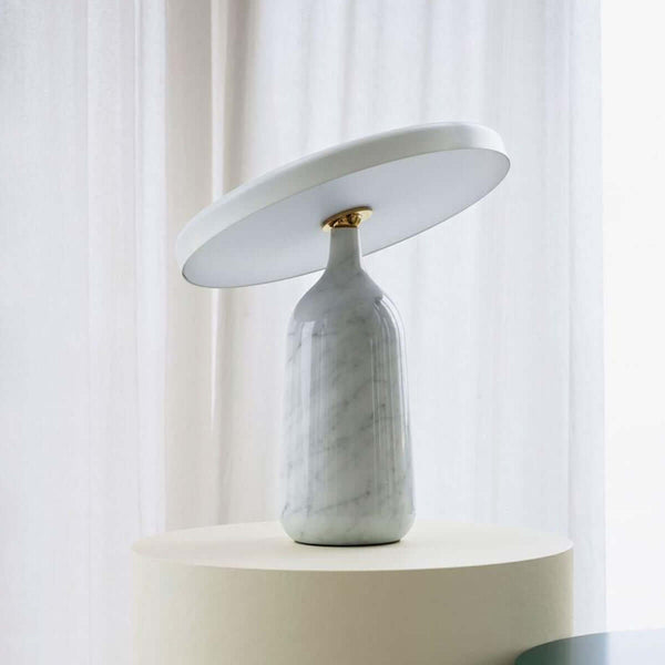 Eddy Table Lamp – Small Marble Bedroom Lamp, Smooth Touch & Adjustable | Alsolight