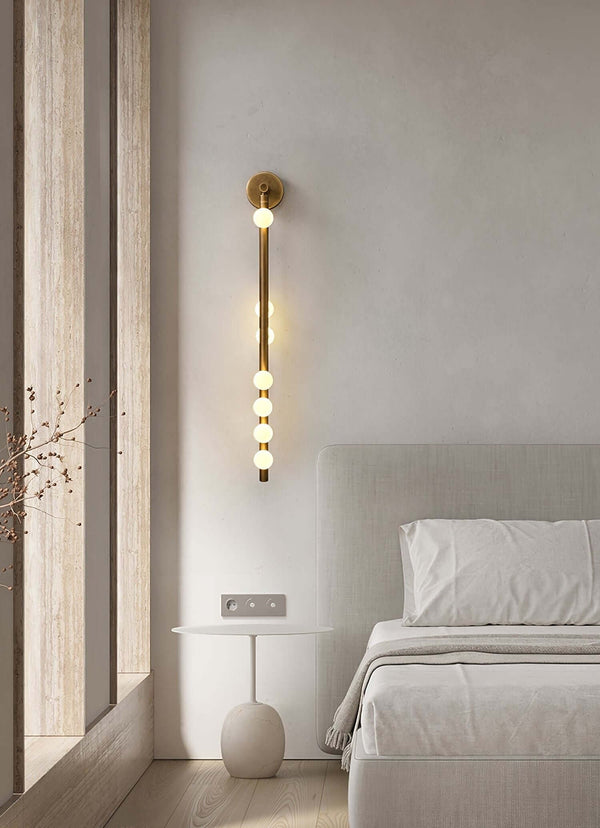Fleur Round Glass Wall Lamp – Elegant Brass & LED Lighting | Alsolight
