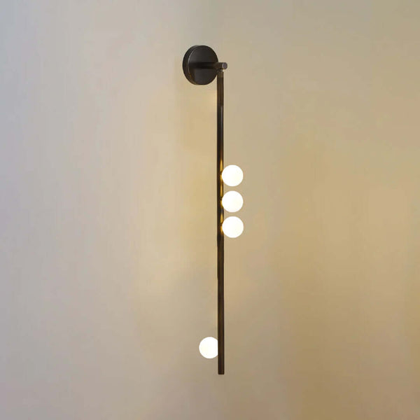 Fleur Round Glass Wall Lamp – Elegant Brass & LED Lighting | Alsolight