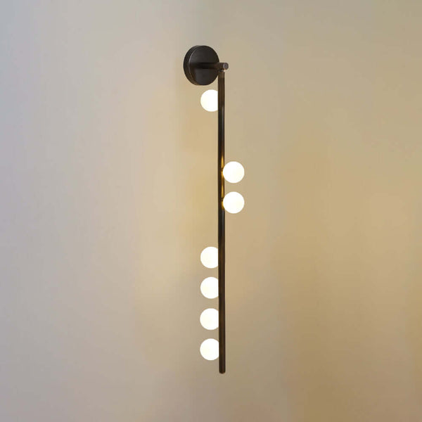 Fleur Round Glass Wall Lamp – Elegant Brass & LED Lighting | Alsolight