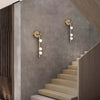 Fleur Round Glass Wall Lamp – Elegant Brass & LED Lighting | Alsolight
