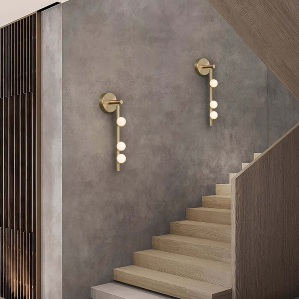 Fleur Round Glass Wall Lamp – Elegant Brass & LED Lighting | Alsolight