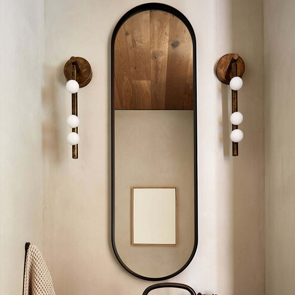 Fleur Round Glass Wall Lamp – Elegant Brass & LED Lighting | Alsolight