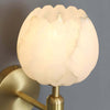 Fleur Wall Lamp – Elegant Flower-Shaped Alabaster Sconce in Brass | Alsolight