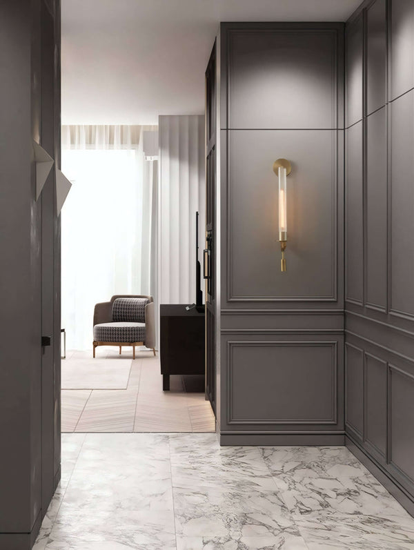 Fontanelle Double Wall Lamp – Simple Brass & Glass Elegance | Alsolight