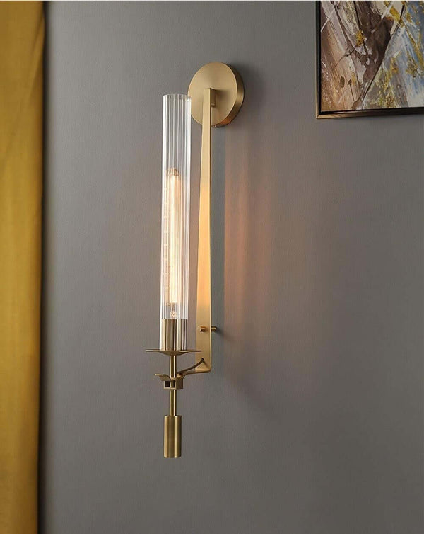 Fontanelle Double Wall Lamp – Simple Brass & Glass Elegance | Alsolight
