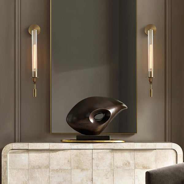 Fontanelle Double Wall Lamp – Simple Brass & Glass Elegance | Alsolight