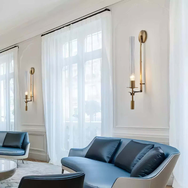 Fontanelle Double Wall Lamp – Simple Brass & Glass Elegance | Alsolight