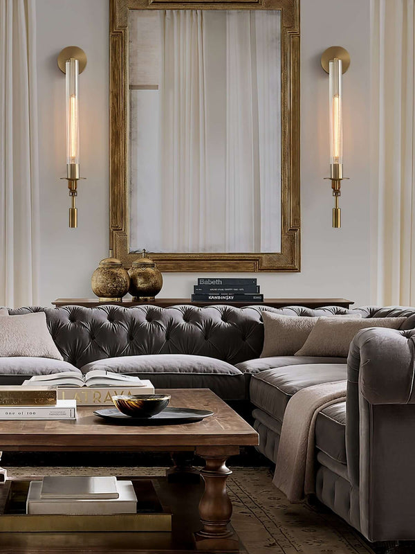 Fontanelle Double Wall Lamp – Simple Brass & Glass Elegance | Alsolight