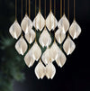 Germoglio Chandelier – Elegant Floral Pendant Light with Brass Accents | Alsolight