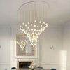 Germoglio Chandelier – Elegant Floral Pendant Light with Brass Accents | Alsolight