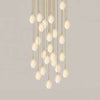 Germoglio Chandelier – Elegant Floral Pendant Light with Brass Accents | Alsolight