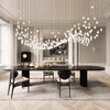 Germoglio Chandelier – Elegant Floral Pendant Light with Brass Accents | Alsolight