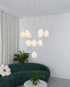 Germoglio Chandelier – Elegant Floral Pendant Light with Brass Accents | Alsolight
