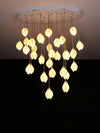 Germoglio Chandelier – Elegant Floral Pendant Light with Brass Accents | Alsolight