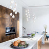 Germoglio Chandelier – Elegant Floral Pendant Light with Brass Accents | Alsolight