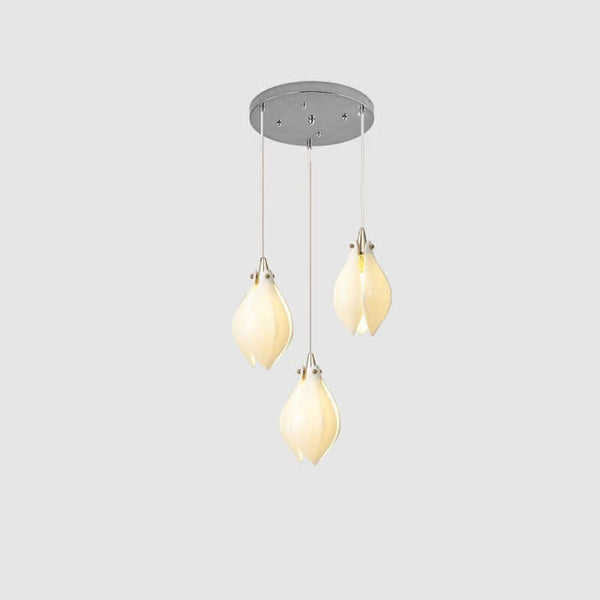 Germoglio Chandelier – Elegant Floral Pendant Light with Brass Accents | Alsolight